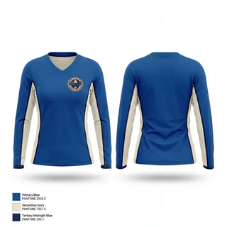 Womens Long Sleeve Vneck Shirt, Champion Mindset Basketball Academy, Men's Basketball, Teamtime, Team time, sublimation, custom sports apparel, team uniforms, spirit wear, spiritwear, sports uniforms, custom shirts, team store, custom team store, fundraiser sports, apparel fundraiser