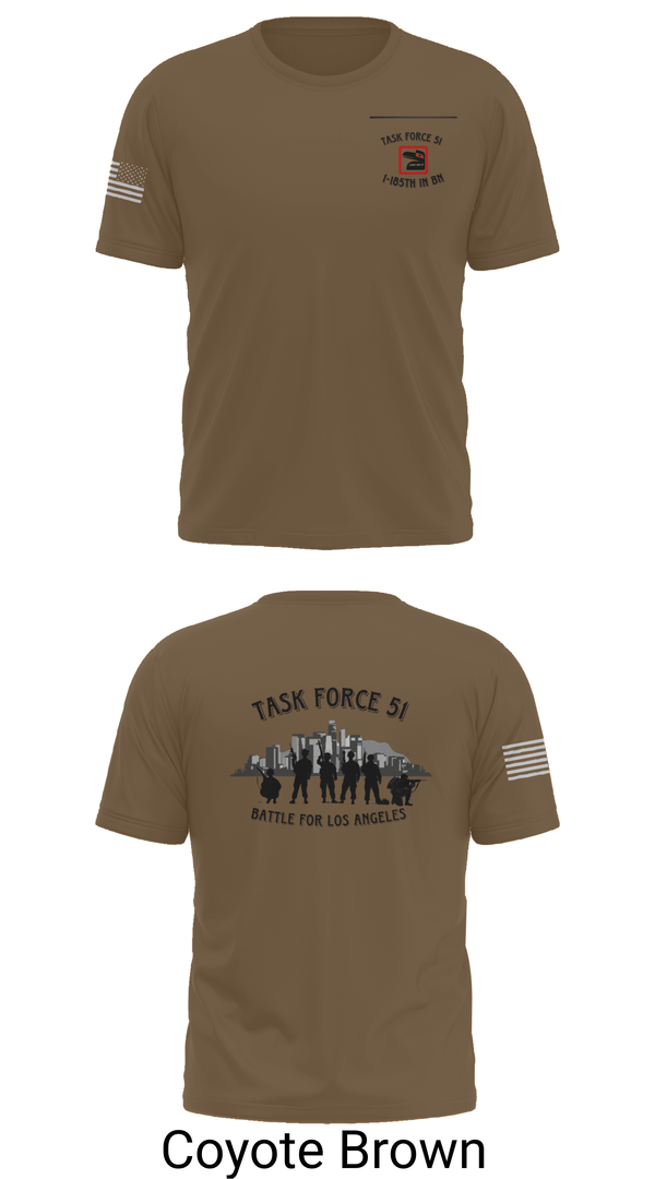 Old School Cotton Feel Shirt, 1-185th IN BN, , Teamtime, Team time, sublimation, custom sports apparel, team uniforms, spirit wear, spiritwear, sports uniforms, custom shirts, team store, custom team store, fundraiser sports, apparel fundraiser