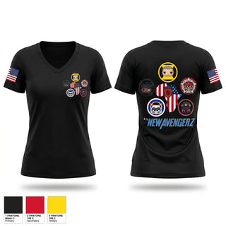 Womens Short Sleeve Vneck Shirt, IO J39, Army, Teamtime, Team time, sublimation, custom sports apparel, team uniforms, spirit wear, spiritwear, sports uniforms, custom shirts, team store, custom team store, fundraiser sports, apparel fundraiser