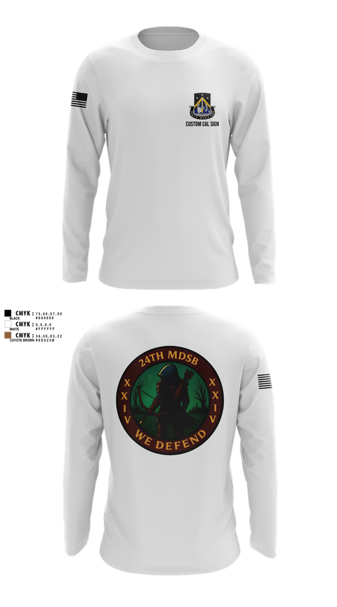 Long Sleeve Performance Shirt, 24th MDSB, Army, Teamtime, Team time, sublimation, custom sports apparel, team uniforms, spirit wear, spiritwear, sports uniforms, custom shirts, team store, custom team store, fundraiser sports, apparel fundraiser