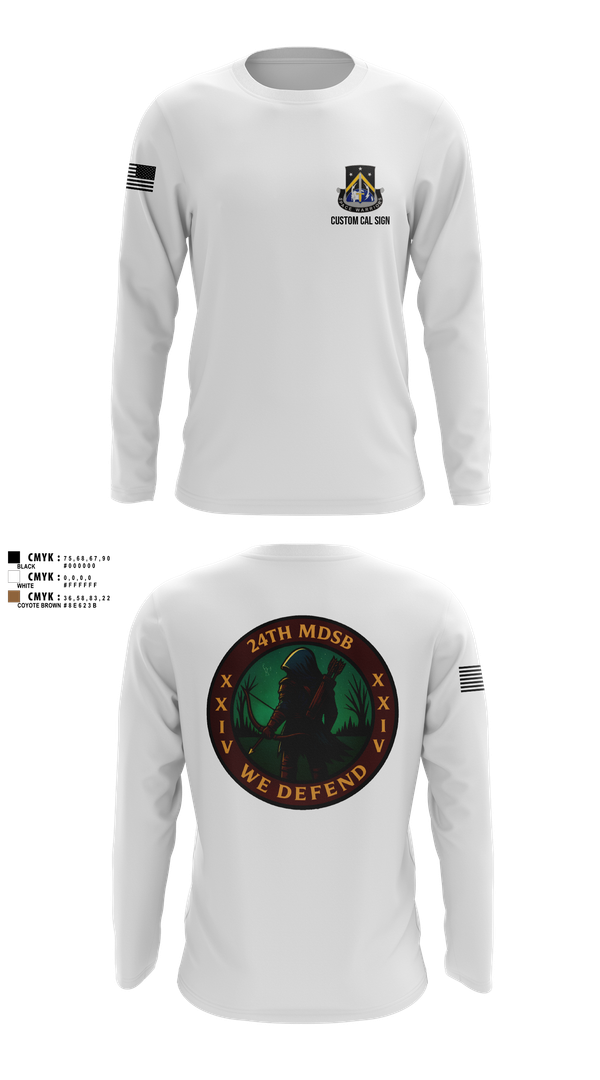 Long Sleeve Performance Shirt, 24th MDSB, Army, Teamtime, Team time, sublimation, custom sports apparel, team uniforms, spirit wear, spiritwear, sports uniforms, custom shirts, team store, custom team store, fundraiser sports, apparel fundraiser