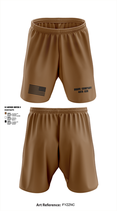 Bravo company 46th ASB 11488182 Athletic Shorts With Pockets - 1