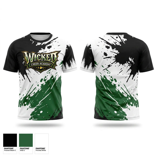 Short Sleeve Performance Shirt, Wicked Cheer Academy, Cheer, Teamtime, Team time, sublimation, custom sports apparel, team uniforms, spirit wear, spiritwear, sports uniforms, custom shirts, team store, custom team store, fundraiser sports, apparel fundraiser