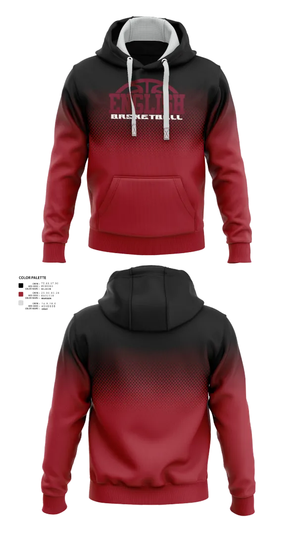 Hoodie, Lynn English, Men's Basketball, Teamtime, Team time, sublimation, custom sports apparel, team uniforms, spirit wear, spiritwear, sports uniforms, custom shirts, team store, custom team store, fundraiser sports, apparel fundraiser