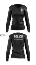 Parrottsville police 36628985 Women's Long Sleeve V-neck Shirt - 30