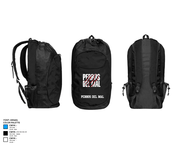 Gear Bag, PERROS DEL MAL, Men's Soccer, Teamtime, Team time, sublimation, custom sports apparel, team uniforms, spirit wear, spiritwear, sports uniforms, custom shirts, team store, custom team store, fundraiser sports, apparel fundraiser