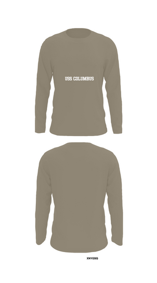 Long Sleeve Performance Shirt, USS COLUMBUS, , Teamtime, Team time, sublimation, custom sports apparel, team uniforms, spirit wear, spiritwear, sports uniforms, custom shirts, team store, custom team store, fundraiser sports, apparel fundraiser