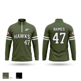 Quarter Zip Jacket, SoWal Hawks, Baseball, Teamtime, Team time, sublimation, custom sports apparel, team uniforms, spirit wear, spiritwear, sports uniforms, custom shirts, team store, custom team store, fundraiser sports, apparel fundraiser