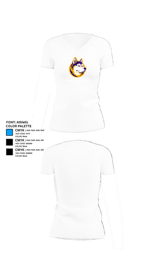 Womens Short Sleeve Vneck Shirt, Washington Middle School Jr. Huskies, Men's Basketball, Teamtime, Team time, sublimation, custom sports apparel, team uniforms, spirit wear, spiritwear, sports uniforms, custom shirts, team store, custom team store, fundraiser sports, apparel fundraiser