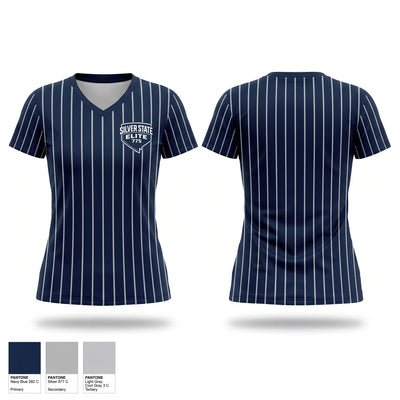 SilverStateElite Women's Short Sleeve V-neck Shirt - 1