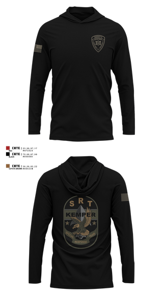 Long Sleeve Hooded Sun Shirt, Kemper County Sheriff’s Office, Police, Teamtime, Team time, sublimation, custom sports apparel, team uniforms, spirit wear, spiritwear, sports uniforms, custom shirts, team store, custom team store, fundraiser sports, apparel fundraiser