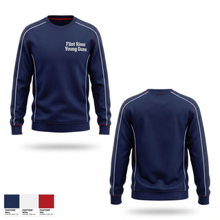 Crew Neck Sweatshirt, Flint River Young Guns, Baseball, Teamtime, Team time, sublimation, custom sports apparel, team uniforms, spirit wear, spiritwear, sports uniforms, custom shirts, team store, custom team store, fundraiser sports, apparel fundraiser