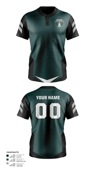 Two Button Softball Jersey, Base Invaders, Softball, Teamtime, Team time, sublimation, custom sports apparel, team uniforms, spirit wear, spiritwear, sports uniforms, custom shirts, team store, custom team store, fundraiser sports, apparel fundraiser