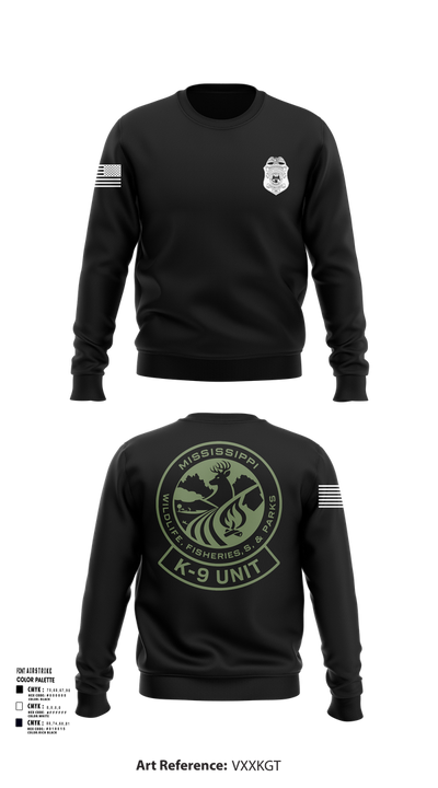 MDWFP K9 21939837 Crew Neck Sweatshirt - 105
