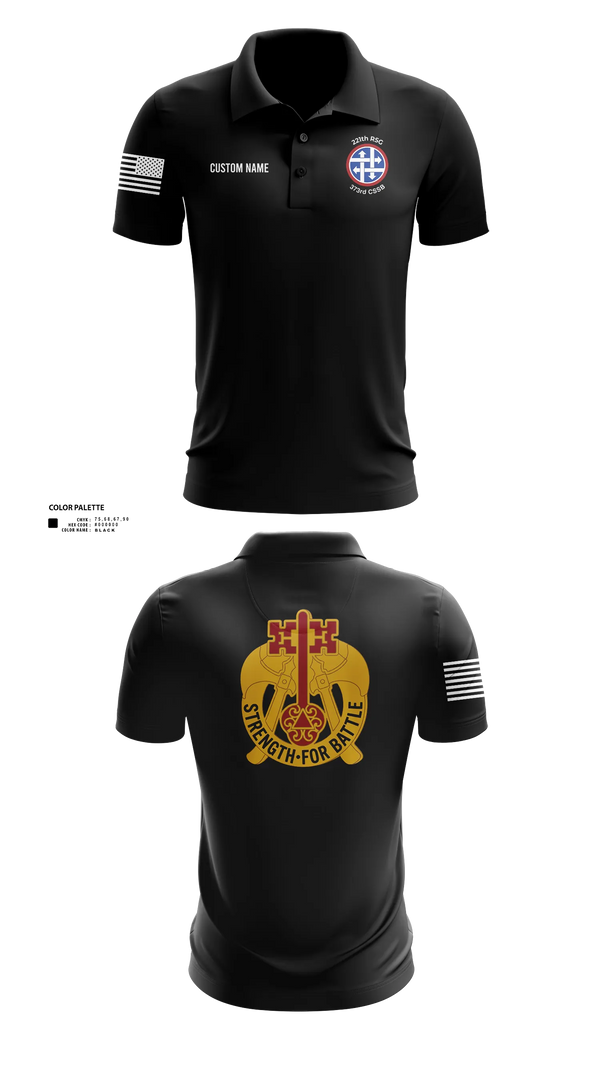 Short Sleeve Performance Polo, 373rd CSSB, Army, Teamtime, Team time, sublimation, custom sports apparel, team uniforms, spirit wear, spiritwear, sports uniforms, custom shirts, team store, custom team store, fundraiser sports, apparel fundraiser