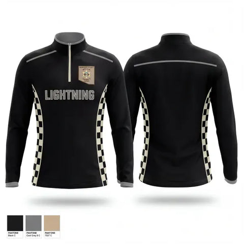 Quarter Zip Jacket, Lightning, Men's Basketball, Teamtime, Team time, sublimation, custom sports apparel, team uniforms, spirit wear, spiritwear, sports uniforms, custom shirts, team store, custom team store, fundraiser sports, apparel fundraiser