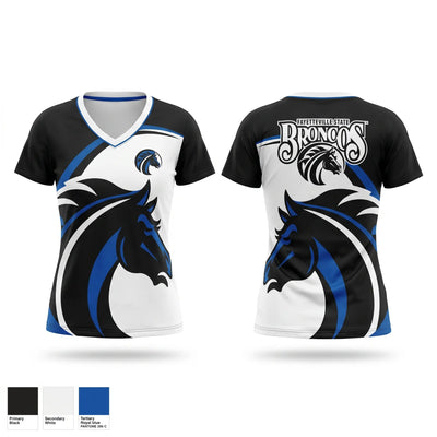 Fayetteville state University Women's Short Sleeve V-neck Shirt - 1
