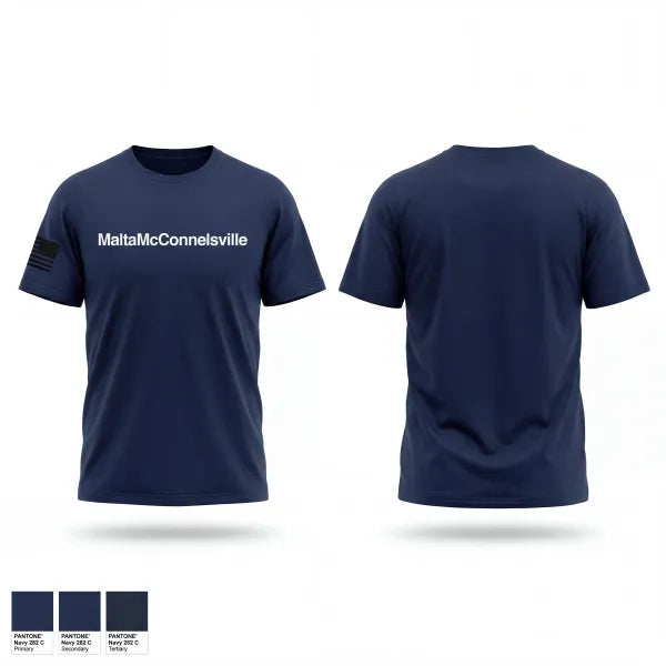 Old School Cotton Feel Shirt, Malta-McConnelsville, Fire Department, Teamtime, Team time, sublimation, custom sports apparel, team uniforms, spirit wear, spiritwear, sports uniforms, custom shirts, team store, custom team store, fundraiser sports, apparel fundraiser