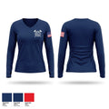 Dugway Fire Department Women's Long Sleeve V-neck Shirt - 1