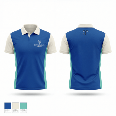Open padel 65296451 Short Sleeve Performance Polo - 1