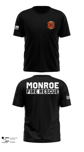Old School Cotton Feel Shirt, Monroe Fire Rescue, Fire Department, Teamtime, Team time, sublimation, custom sports apparel, team uniforms, spirit wear, spiritwear, sports uniforms, custom shirts, team store, custom team store, fundraiser sports, apparel fundraiser