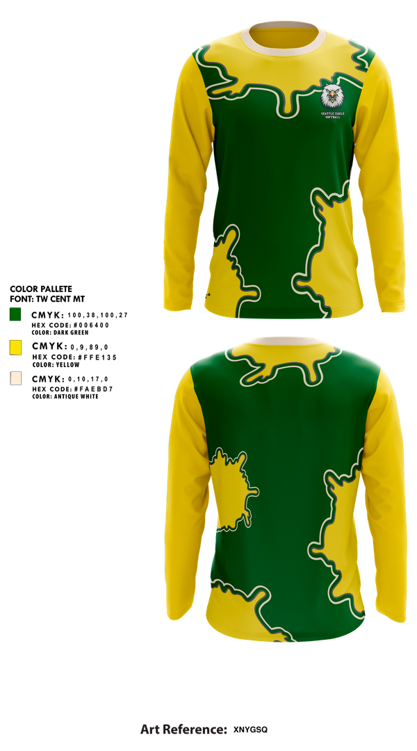 Long Sleeve Performance Shirt, Seattle Eagles, Softball, Teamtime, Team time, sublimation, custom sports apparel, team uniforms, spirit wear, spiritwear, sports uniforms, custom shirts, team store, custom team store, fundraiser sports, apparel fundraiser