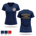 Morocco Fire Department Women's Short Sleeve V-neck Shirt - 1