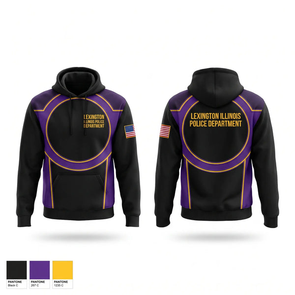 Hoodie, Lexington Illinois Police Department, Police, Teamtime, Team time, sublimation, custom sports apparel, team uniforms, spirit wear, spiritwear, sports uniforms, custom shirts, team store, custom team store, fundraiser sports, apparel fundraiser