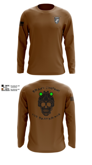 Long Sleeve Performance Shirt, 451 B Co Los Bastardos451 B Co Los Bastardos, Army, Teamtime, Team time, sublimation, custom sports apparel, team uniforms, spirit wear, spiritwear, sports uniforms, custom shirts, team store, custom team store, fundraiser sports, apparel fundraiser