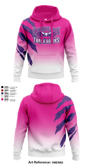 Hoodie, Carolina Track Hawks, Track & Field, Teamtime, Team time, sublimation, custom sports apparel, team uniforms, spirit wear, spiritwear, sports uniforms, custom shirts, team store, custom team store, fundraiser sports, apparel fundraiser