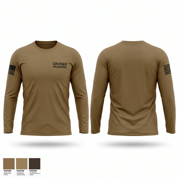 Long Sleeve Performance Shirt, cruiser milwaukee, Navy, Teamtime, Team time, sublimation, custom sports apparel, team uniforms, spirit wear, spiritwear, sports uniforms, custom shirts, team store, custom team store, fundraiser sports, apparel fundraiser