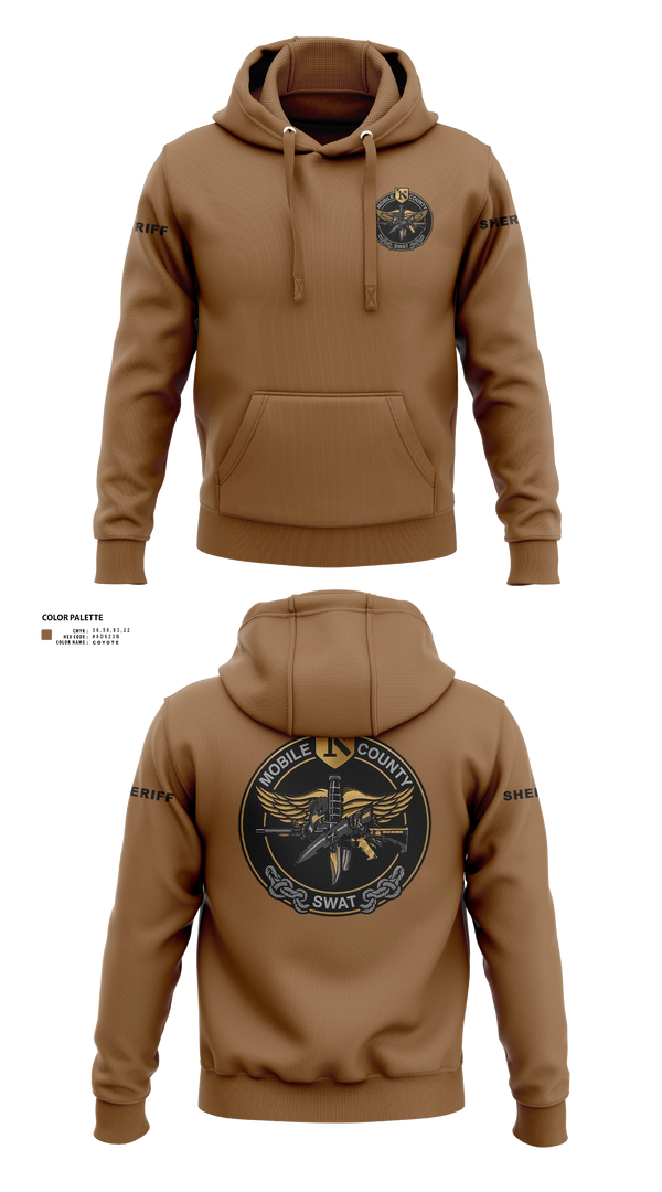 Hoodie, MOBILE COUNTY SWAT, Police, Teamtime, Team time, sublimation, custom sports apparel, team uniforms, spirit wear, spiritwear, sports uniforms, custom shirts, team store, custom team store, fundraiser sports, apparel fundraiser