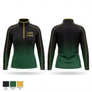 Quarter Zip Jacket, Lady Lions, Women's Soccer, Teamtime, Team time, sublimation, custom sports apparel, team uniforms, spirit wear, spiritwear, sports uniforms, custom shirts, team store, custom team store, fundraiser sports, apparel fundraiser