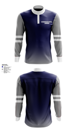 Quarter Zip Jacket, Cherryville Little Ironmen, , Teamtime, Team time, sublimation, custom sports apparel, team uniforms, spirit wear, spiritwear, sports uniforms, custom shirts, team store, custom team store, fundraiser sports, apparel fundraiser