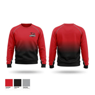 Crew Neck Sweatshirt, Downriver Hawks, Baseball, Teamtime, Team time, sublimation, custom sports apparel, team uniforms, spirit wear, spiritwear, sports uniforms, custom shirts, team store, custom team store, fundraiser sports, apparel fundraiser