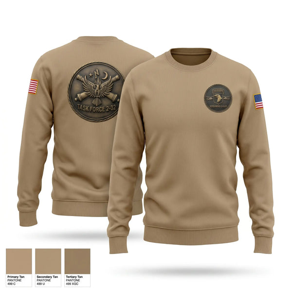 Crew Neck Sweatshirt, 2-32, Army, Teamtime, Team time, sublimation, custom sports apparel, team uniforms, spirit wear, spiritwear, sports uniforms, custom shirts, team store, custom team store, fundraiser sports, apparel fundraiser