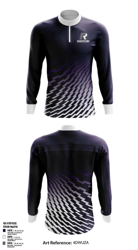 Quarter Zip Jacket, Fremont Ross Wrestling, Wrestling, Teamtime, Team time, sublimation, custom sports apparel, team uniforms, spirit wear, spiritwear, sports uniforms, custom shirts, team store, custom team store, fundraiser sports, apparel fundraiser