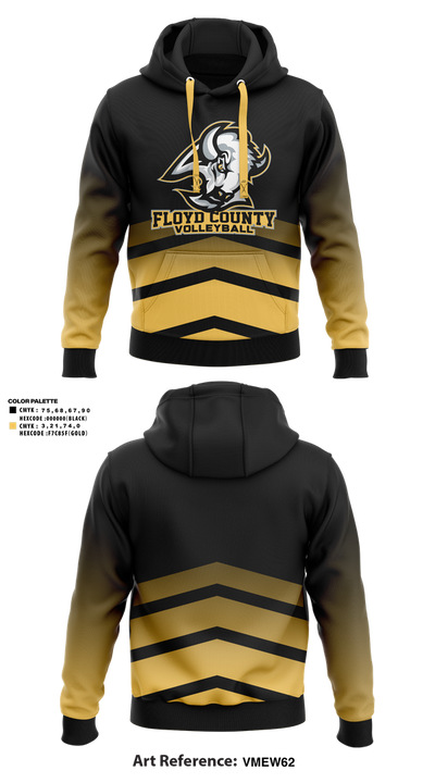 Floyd County Volleyball 77433669 Hoodie - 1