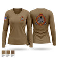 Charlie Company, 553 DSSB Women's Long Sleeve V-neck Shirt - 1