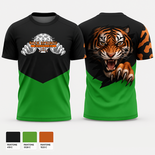 Short Sleeve Performance Shirt, Rock Springs Tigers, Wrestling, Teamtime, Team time, sublimation, custom sports apparel, team uniforms, spirit wear, spiritwear, sports uniforms, custom shirts, team store, custom team store, fundraiser sports, apparel fundraiser