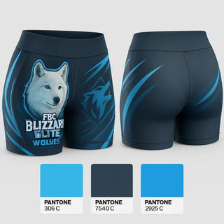 Womens Shorts, FBC Blizzard Elite Wolves, Women's Basketball, Teamtime, Team time, sublimation, custom sports apparel, team uniforms, spirit wear, spiritwear, sports uniforms, custom shirts, team store, custom team store, fundraiser sports, apparel fundraiser