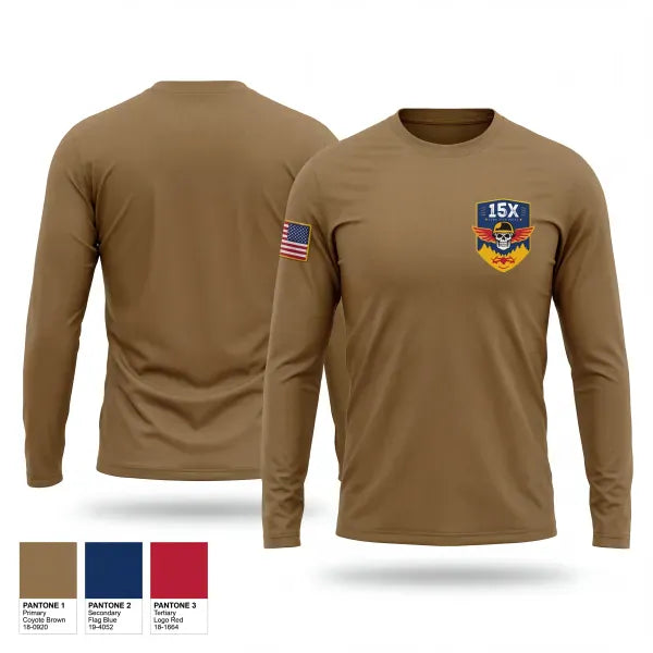 Long Sleeve Performance Shirt, B.CO 2/13th 15X, Army, Teamtime, Team time, sublimation, custom sports apparel, team uniforms, spirit wear, spiritwear, sports uniforms, custom shirts, team store, custom team store, fundraiser sports, apparel fundraiser