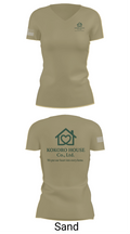 KOKOROHOUSE 58124370 Women's Short Sleeve V-neck Shirt - 88