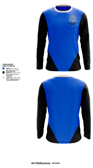 Long Sleeve Performance Shirt, Tall City Select, Baseball, Teamtime, Team time, sublimation, custom sports apparel, team uniforms, spirit wear, spiritwear, sports uniforms, custom shirts, team store, custom team store, fundraiser sports, apparel fundraiser