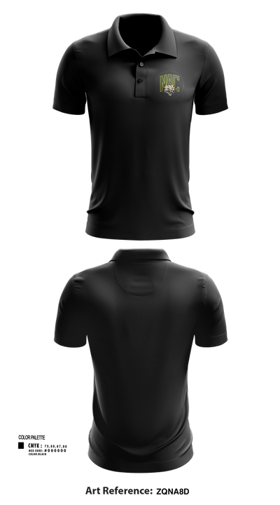 Northern Adirondack Central Middle School Soccer 55495373 Short Sleeve Performance Polo - 135