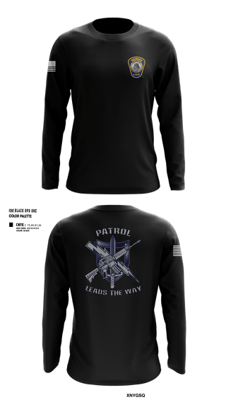 Long Sleeve Performance Shirt, Alexander City Police Department, Police, Teamtime, Team time, sublimation, custom sports apparel, team uniforms, spirit wear, spiritwear, sports uniforms, custom shirts, team store, custom team store, fundraiser sports, apparel fundraiser