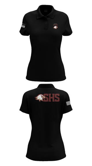 Womens Short Sleeve Performance Polo, Sharon Eagles Swimming, Swimming, Teamtime, Team time, sublimation, custom sports apparel, team uniforms, spirit wear, spiritwear, sports uniforms, custom shirts, team store, custom team store, fundraiser sports, apparel fundraiser