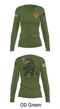 1st EOD DET 18111177 Women's Long Sleeve V-neck Shirt - 57