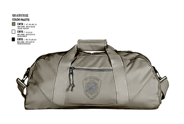 Duffle Bag, St Albans Police Special Response Team, , Teamtime, Team time, sublimation, custom sports apparel, team uniforms, spirit wear, spiritwear, sports uniforms, custom shirts, team store, custom team store, fundraiser sports, apparel fundraiser