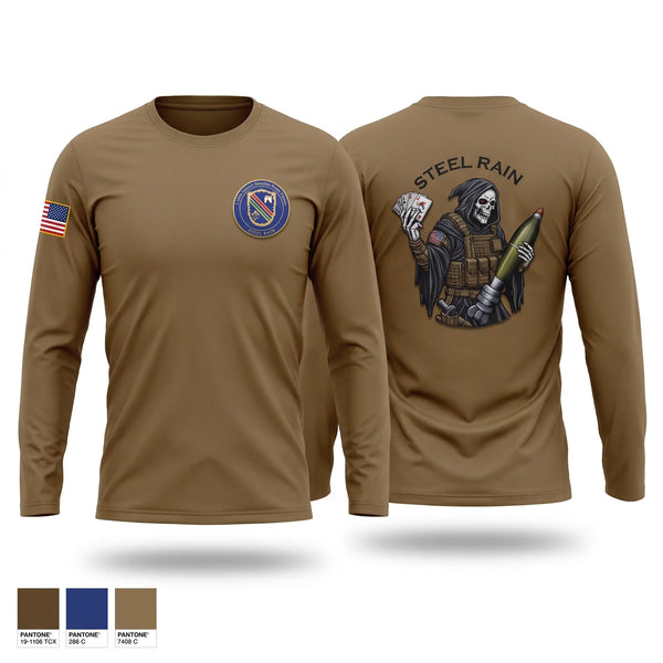 Long Sleeve Performance Shirt, 1/160th HHC MORTARS, Army, Teamtime, Team time, sublimation, custom sports apparel, team uniforms, spirit wear, spiritwear, sports uniforms, custom shirts, team store, custom team store, fundraiser sports, apparel fundraiser